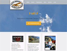 Tablet Screenshot of mountaincanyonflying.com